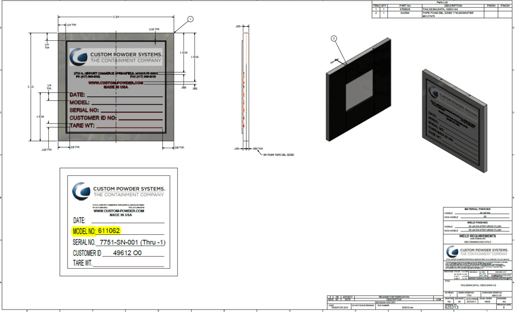 How to find my parts number? 11 CPS Website Data Tag Model No.