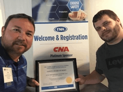 FMA Safety Award Joey and Josh