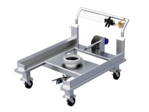MOBILE VACUUM DISCHARGE STATION CART ASSY without IBC