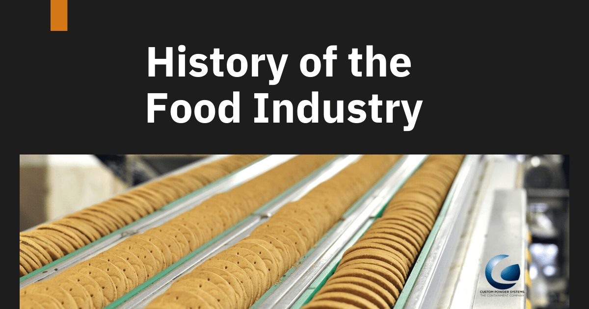 History of the Food Industry | Custom Powder Systems