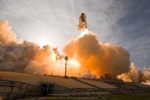 space shuttle lift off liftoff nasa